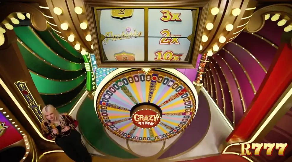 Crazy Time game for real money at R777 Casino