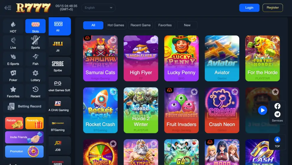Official site of R777 casino