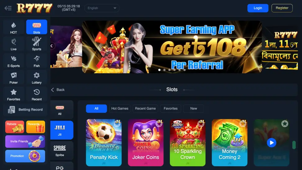 Log in to R777 Casino