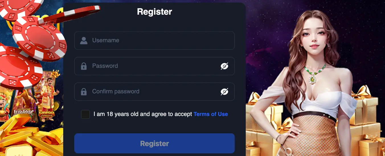 Registration at R777 Casino